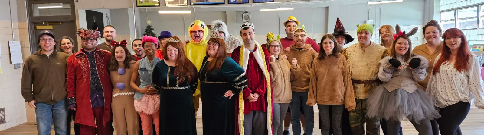 Spectrum Productions cast and crew group photo